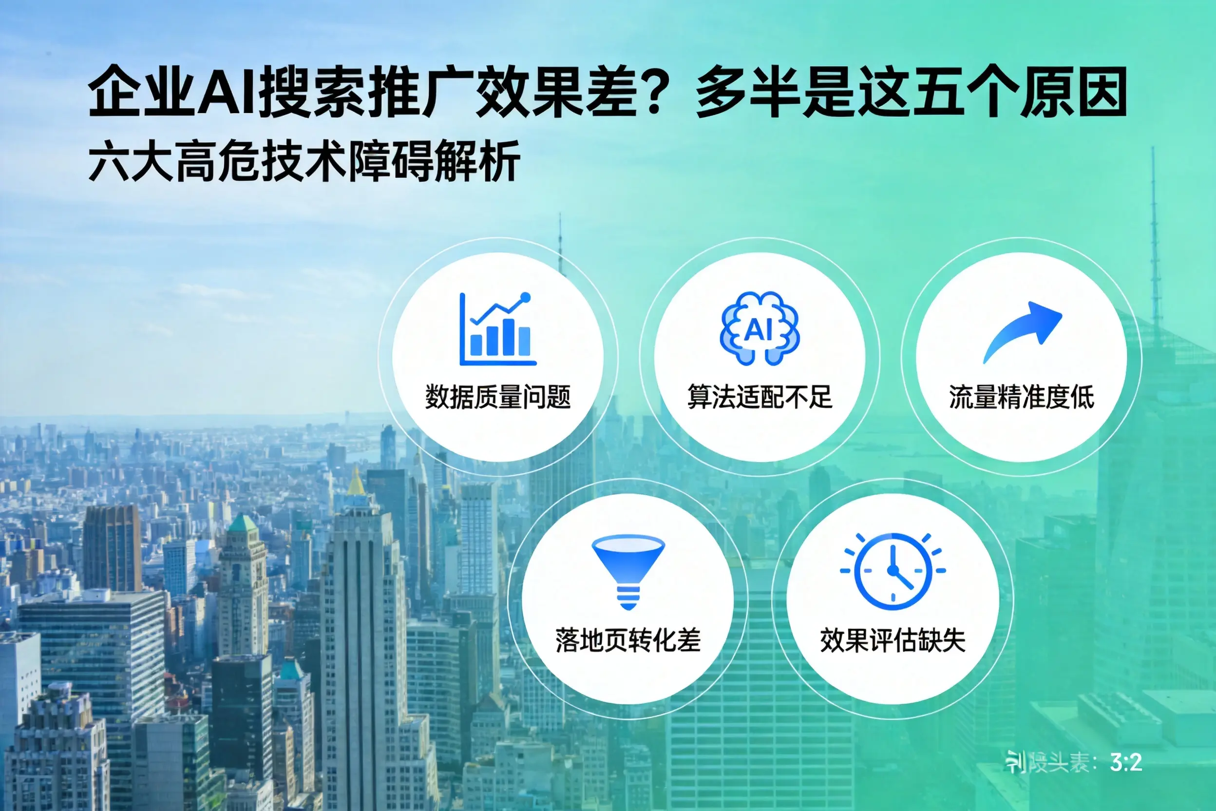 五大连池企业AI搜索推广效果差?多半是这五个原因